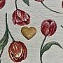 Tapestry tablecloth and scarf TULIPS III large pattern