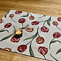 Tapestry tablecloth and scarf TULIPS III large pattern