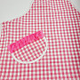 Apron with bib PINK HEART