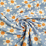 Decorative fabric DAISIES BLUE