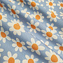 Decorative fabric DAISIES BLUE