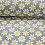 Decorative fabric DAISIES GREY