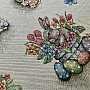 Tapestry fabric HARE IN A FLOWER POT