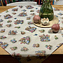 Tapestry tablecloth and scarf HARE IN A FLOWER POT