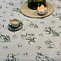 Tapestry tablecloth and scarf SNOWDROPS