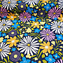 Cotton fabric DAISIES