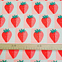 Cotton fabric STRAWBERRIES