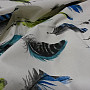 Decorative fabric BLUE FEATHERS