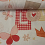 Children decorative fabric TVIST PRINCESS C01 orange