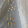 Voile curtain with embroidery Gerster green, yellow, orange Gerster 195/0057/70