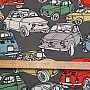 Decorative fabric CARS gray