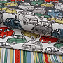 Decorative fabric CARS gray