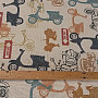 Decorative fabric moto VESPA digital print