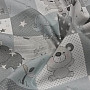 Cotton fabric BABY ZOO blue