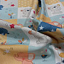 Cotton fabric BABY ZOO multicolored