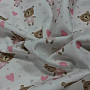 Cotton fabric BABY ZOO pink