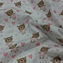 Cotton fabric BABY ZOO pink