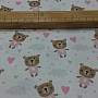 Cotton fabric BABY ZOO pink