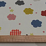 Children decorative fabric SMALL CLOUDS