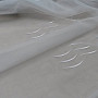 Modern embroidered curtain white GERSTER 195/0001