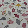 Cotton fabric GINKO leaves cream