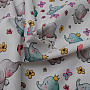 Children's cotton satin ELEPHANTS digital printing