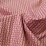 Cotton fabric LEAVES bordo