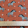 Cotton fabric ZEBRA brown