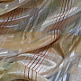 Curtain - a combination of voile and organza with chenille strips