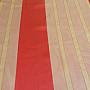 Voile curtain orange-gold with red stripes