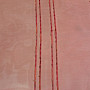 Voile curtain red with stripes