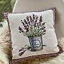 Tapestry cushion cover FLOWERS FROM PROVENCE LAVENDER