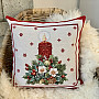 Christmas tapestry cover LARGE RED CANDLE