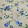 Decorative fabric Flowers RAME blue