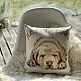 Tapestry pillow-case Dog JUST CHILLING