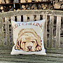 Tapestry pillow-case Dog JUST CHILLING