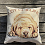 Tapestry pillow-case Dog JUST CHILLING