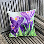 Decorative cushion cover CROCUSES