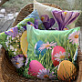 Decorative cushion cover CROCUSES