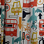 Children's decorative fabric TRANSPORT, TRAFFIC