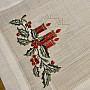 Christmas embroidered tablecloth and shawls CANDLE