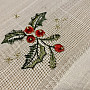 Christmas embroidered tablecloth and shawls CANDLE