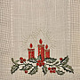 Christmas embroidered tablecloth and shawls CANDLE