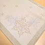 Christmas tablecloths and scarves SILVER CHRISTMAS Silver NATURAL