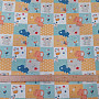 Cotton fabric BABY ZOO multicolored