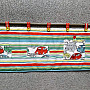 Decorative fabric CARS white/color