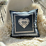 Gobelin cushion cover COUNTRY ROOM blue