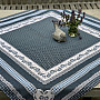 Tapestry tablecloth and shawl SELSKÁ JIZBA blue