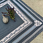 Tapestry tablecloth and shawl SELSKÁ JIZBA blue