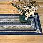 Tapestry tablecloth and shawl SELSKÁ JIZBA blue